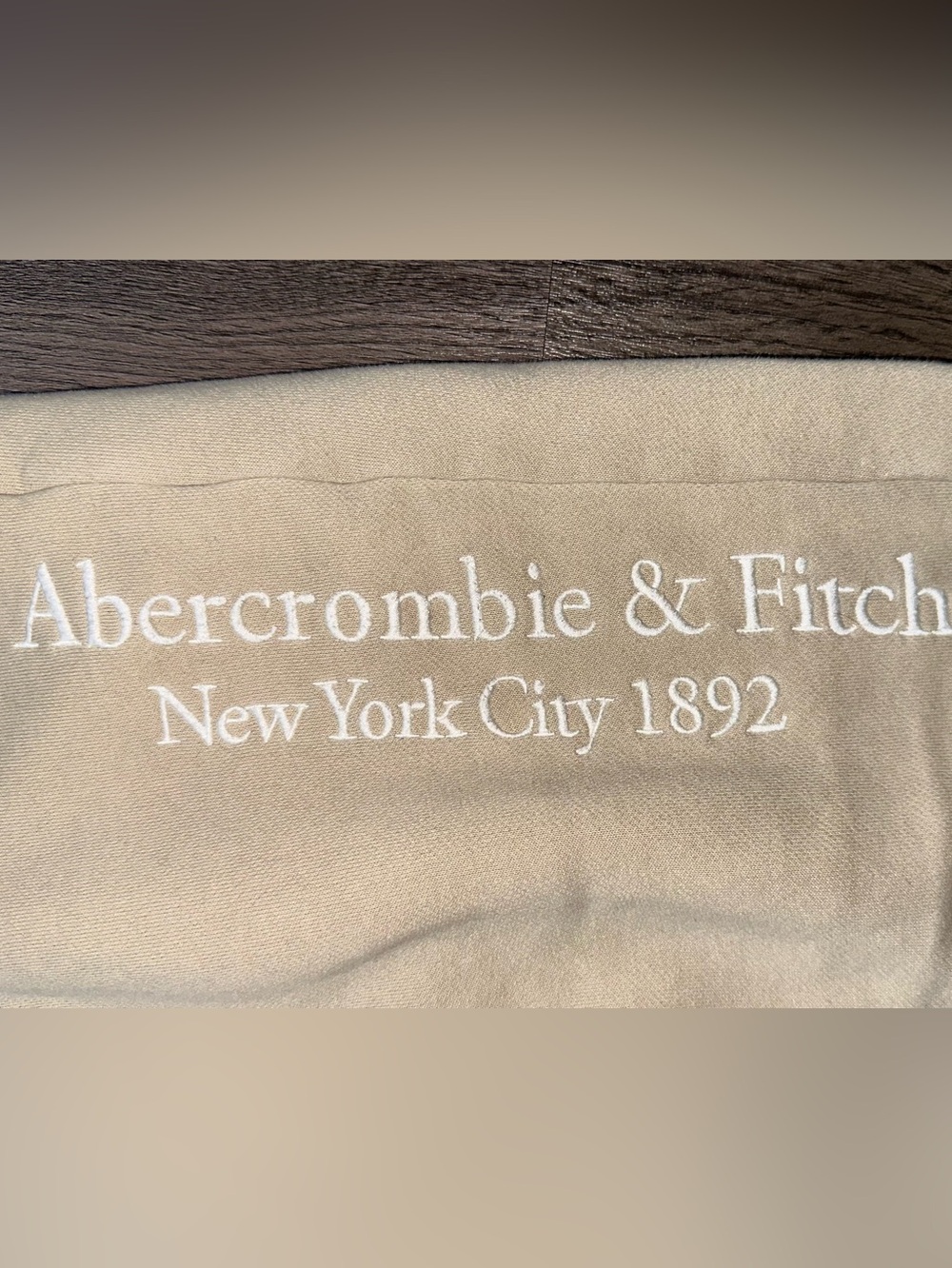 Abercrombie & Fitch Women’s Khaki / Tan Drawstring Fleece Joggers XS - Picture 5 of 9